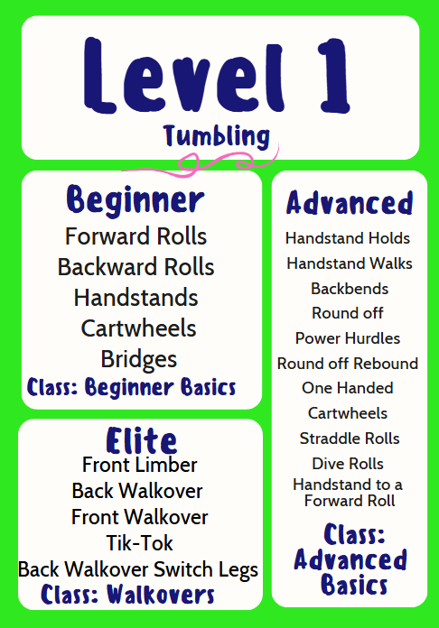 Tumbling classes